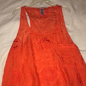 Language brand tank top